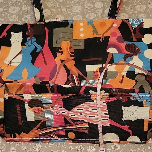 NEW Fancy Stylish Ladies on a Colorful Tote Bag, Beach or Travel! - Picture 6 of 13